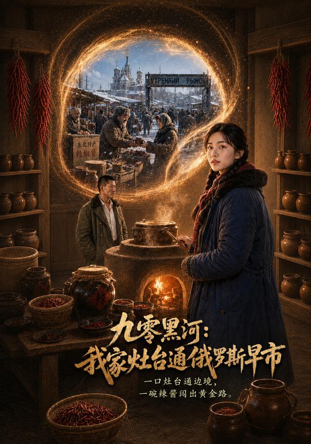 九零黑河我家灶台通俄罗斯早市