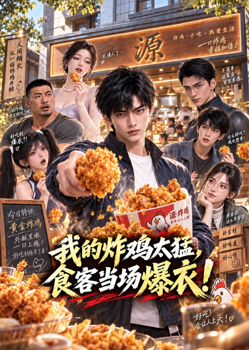 我的炸鸡太猛食客当场爆衣